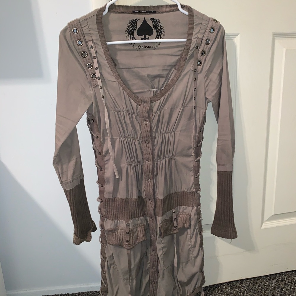 Salvage Military Style Cardigan